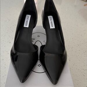 Steve Madden Glossy Black Heels